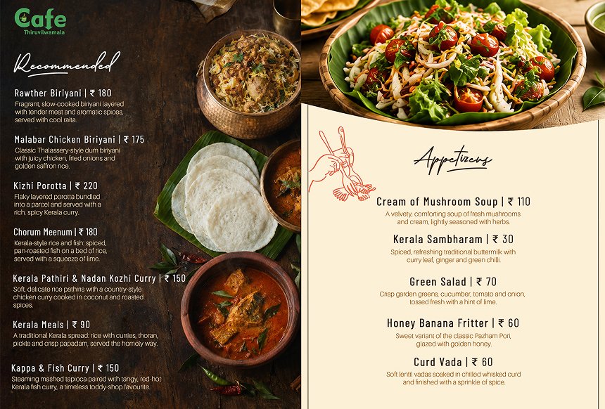 Kerala Menu